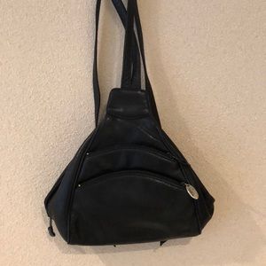 Vintage PANTERA Black Leather Backpack